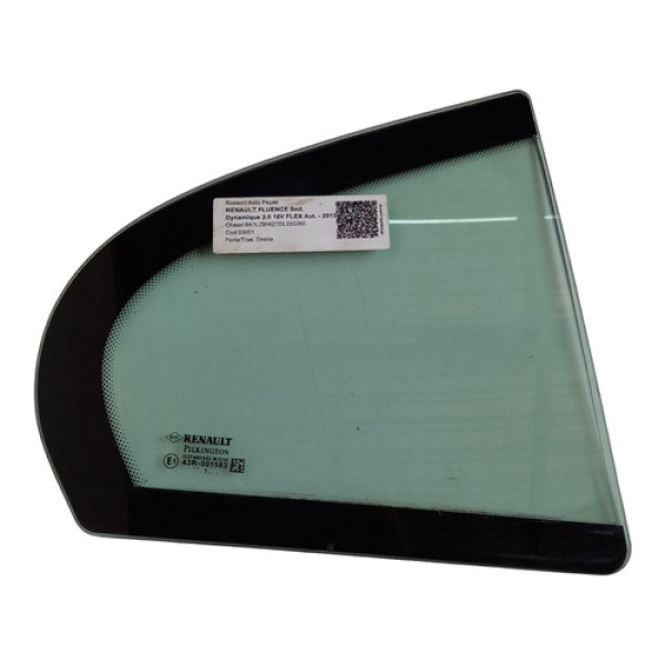 Vidro Porta Traseira Direita (fixo) Fluence 2011 A 2018