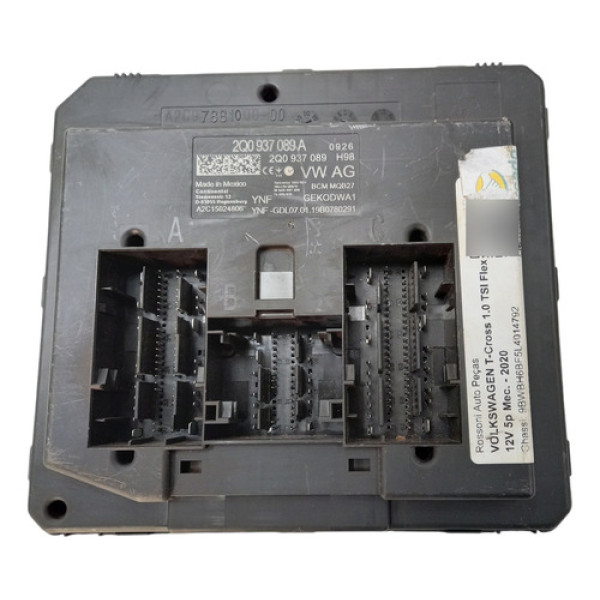  Módulo Central Bcm T-cross Polo Virtus  Cod. 2q0937089a