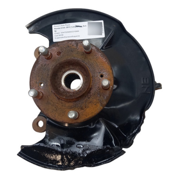 Manga Eixo Montante Dianteiro Esquerdo Civic 2.0 2012 A 2016