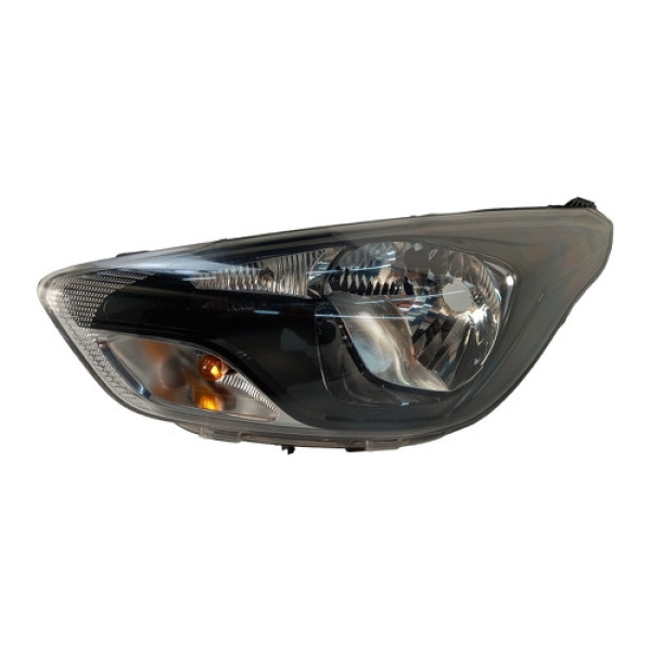 Farol Esquerdo Ka 2015 A 2018 Fumê Conserto No Suporte 