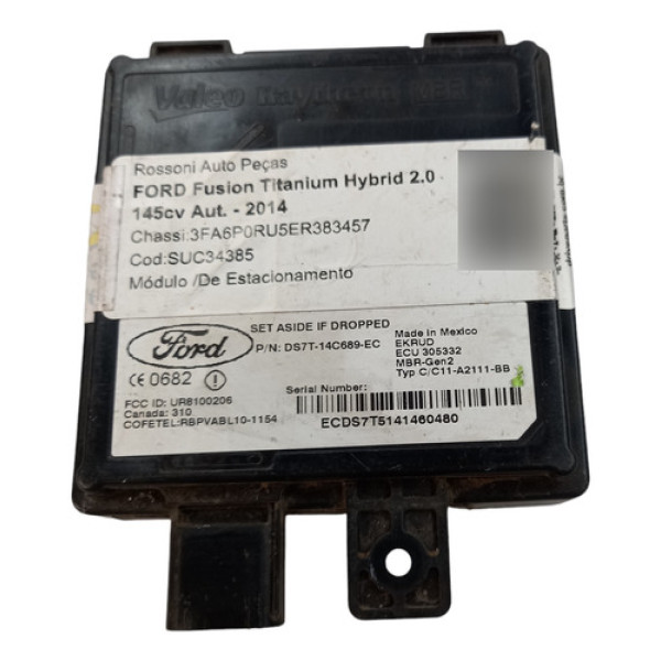 Módulo Estacionamento Ford Fusion Cod. Ds7t14c689ec