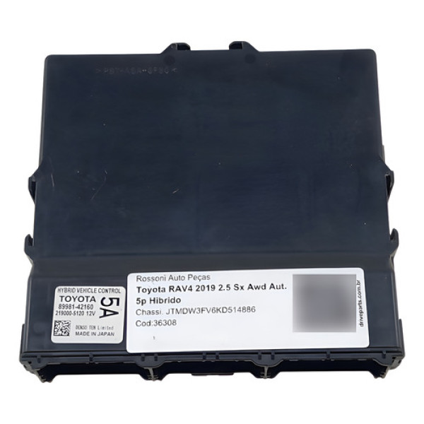 Módulo Injeção Code Rav4 2.5 Hybrid 2019/ Cod. 8998142160