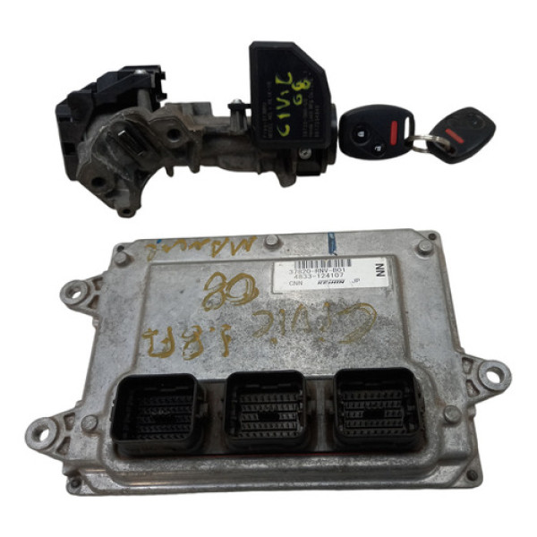  Kit Módulo Injeção Honda Civic 1.8 07/12 Cod. 37820rnvb01