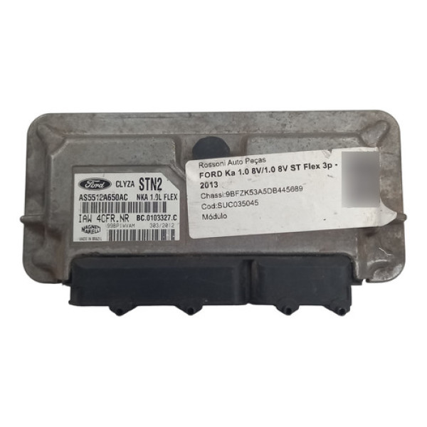 Módulo Injeção Ford Ka 1.0 Flex Cod. As5512a650ac