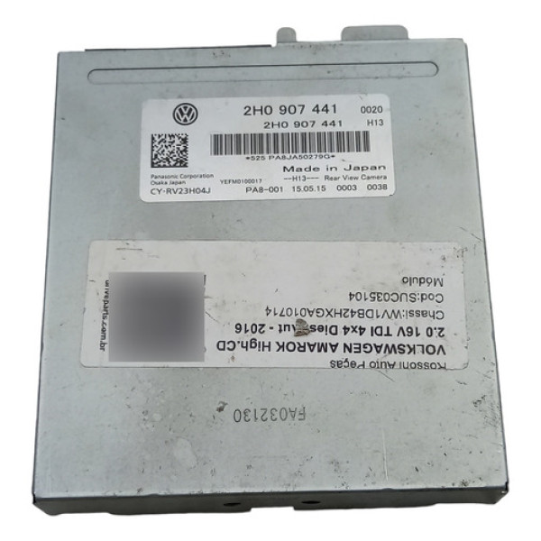  Módulo Central Câmera Ré Amarok Cod. 2h0907441