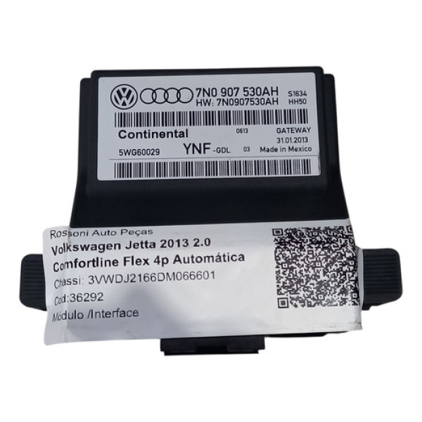 Módulo Gateway Interface Jetta Tiguan Audi Cod. 7n0907530ah
