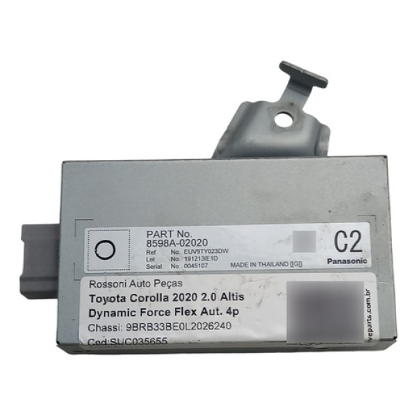  Modulo Conforto Corolla 2.0 2015 A 2020 Cod 8598a02020